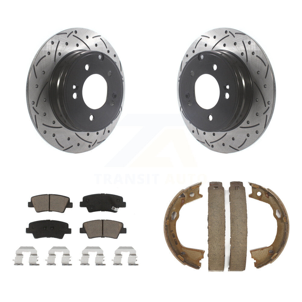 Transit Auto KDC-101468 Disc Brake Kit for 2010-2017 Hyundai Azera, Kia Optima, Hyundai Sonata - Rear product image
