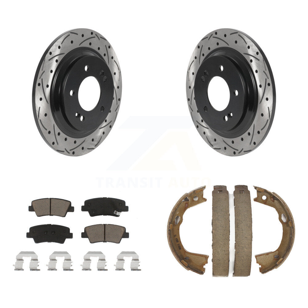 Transit Auto KDC-101469 Disc Brake Kit for 2015-2017 Hyundai Azera, Hyundai Sonata - Rear product image