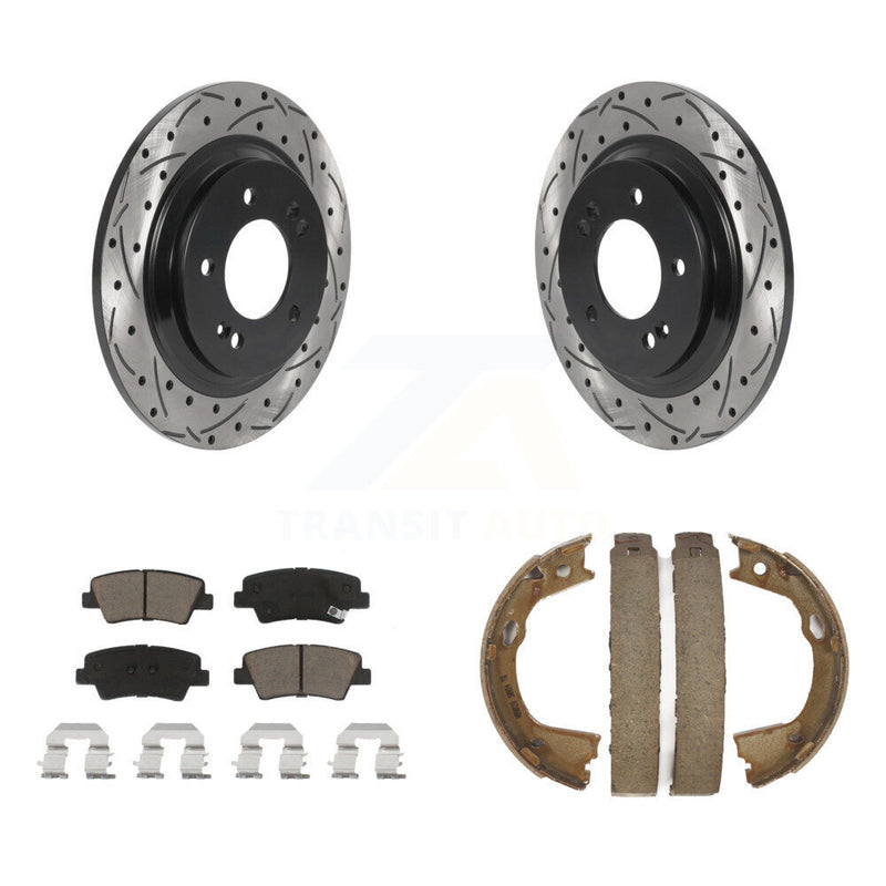 Transit Auto KDC-101469 Disc Brake Kit for 2015-2017 Hyundai Azera, Hyundai Sonata - Rear product image