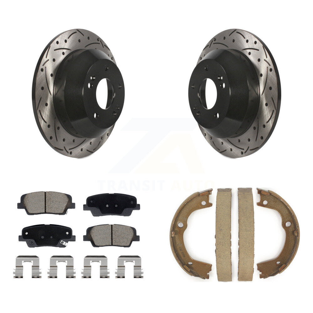 Transit Auto KDC-101476 Disc Brake Kit for 2010-2013 Kia Sorento, Hyundai Santa Fe - Rear product image