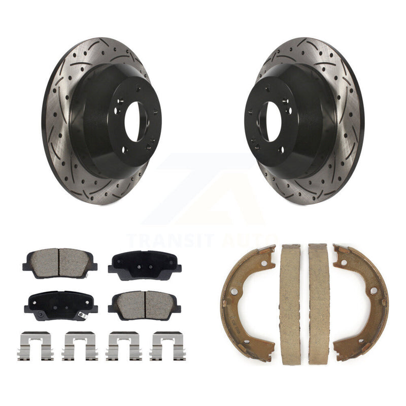Transit Auto KDC-101476 Disc Brake Kit for 2010-2013 Kia Sorento, Hyundai Santa Fe - Rear product image