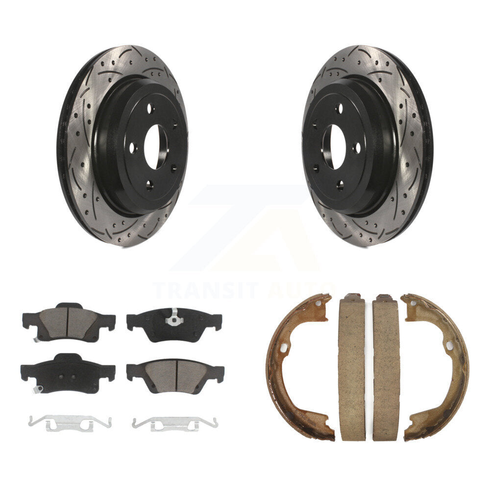 Transit Auto KDC-101478 Disc Brake Kit for 2011-2022 Jeep Grand Cherokee WK, Dodge Durango, Jeep Grand Cherokee - Rear product image