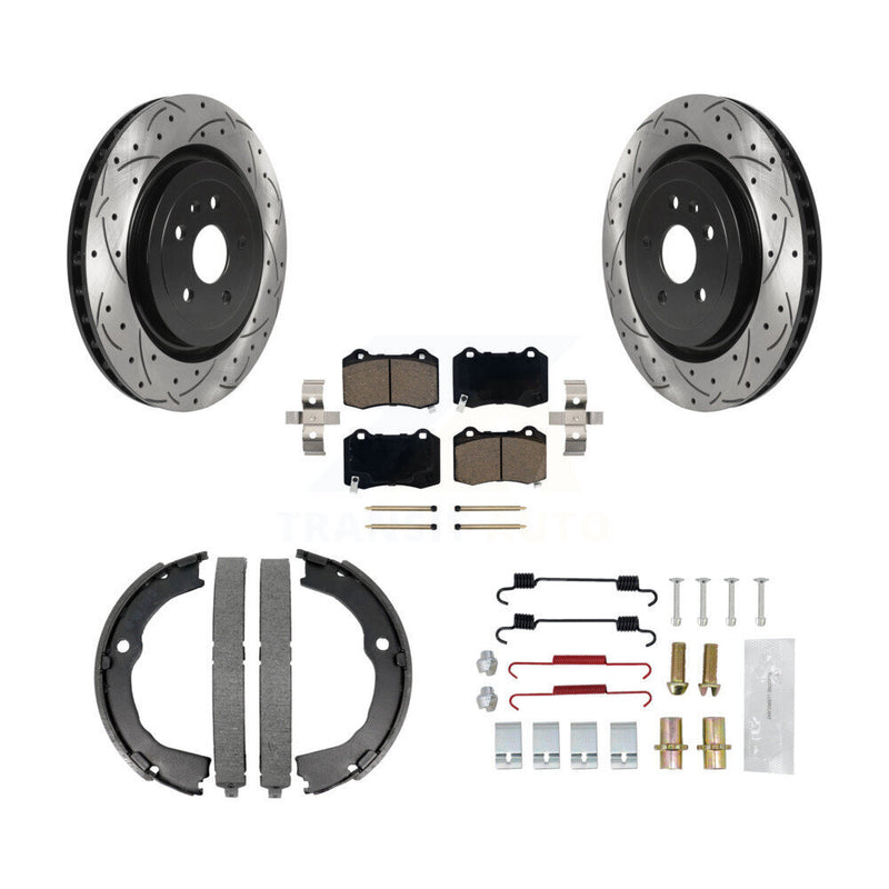 Transit Auto KDC-101490 Disc Brake Kit for 2009-2015 Cadillac CTS, Chevrolet Camaro - Rear product image