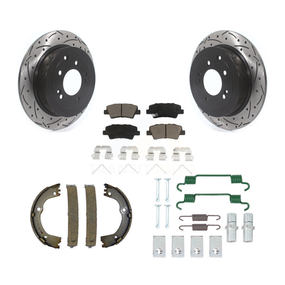 Transit Auto KDC-101493 Disc Brake Kit for 2016-2022 Hyundai Tucson, Kia Sportage - Rear product image