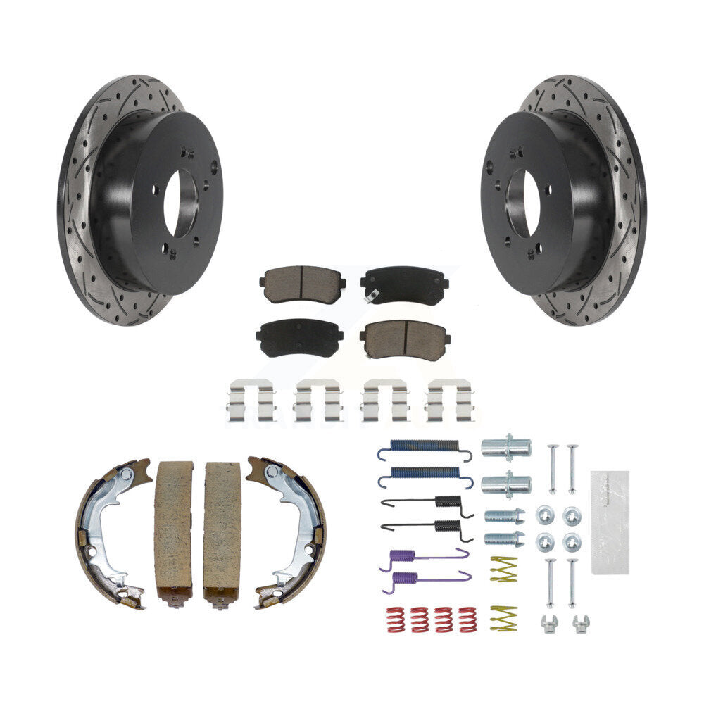 Transit Auto KDC-101495 Disc Brake Kit for 2010-2016 Kia Sportage, Hyundai Tucson - Rear product image