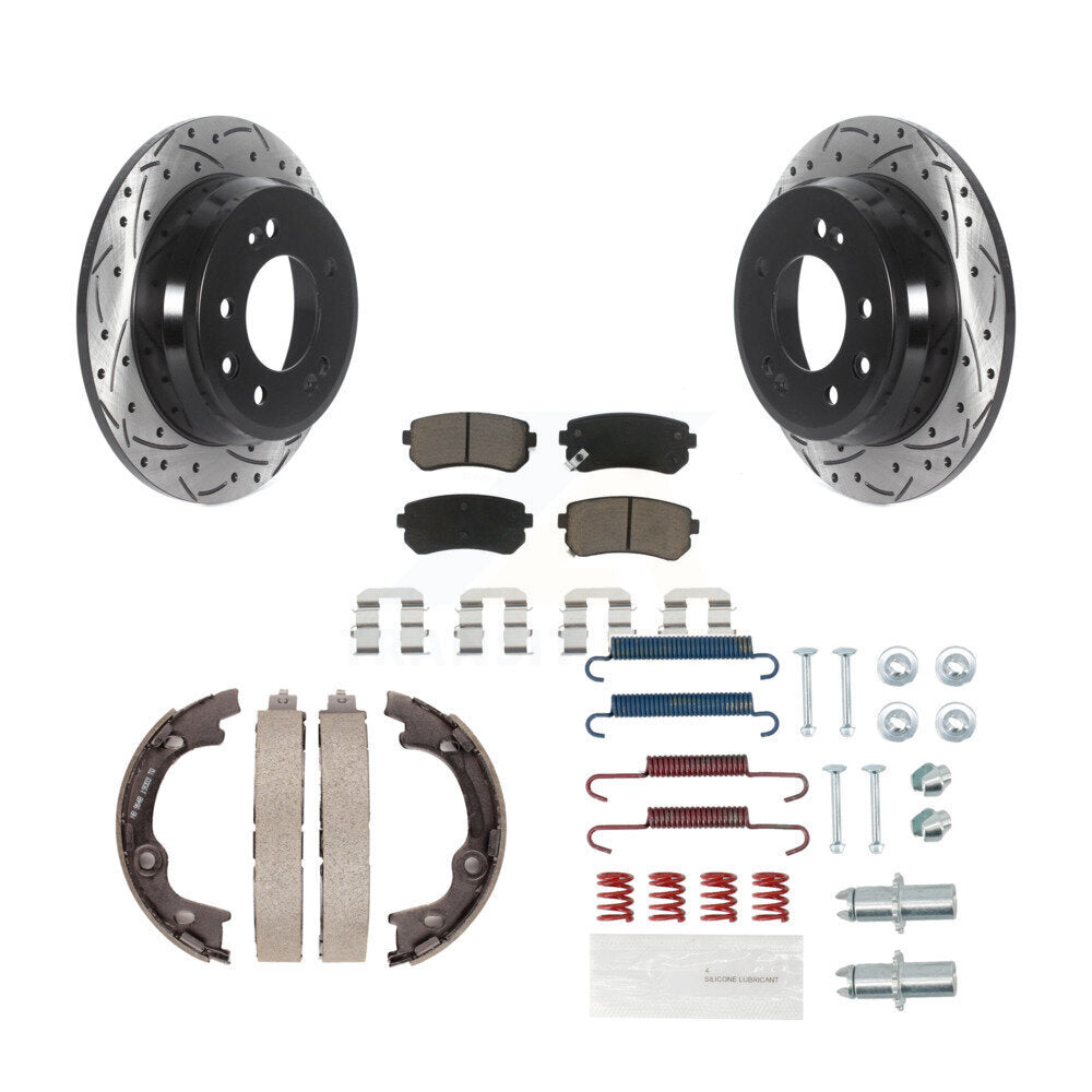 Transit Auto KDC-101496 Disc Brake Kit for 2010-2015 Hyundai Tucson - Rear product image