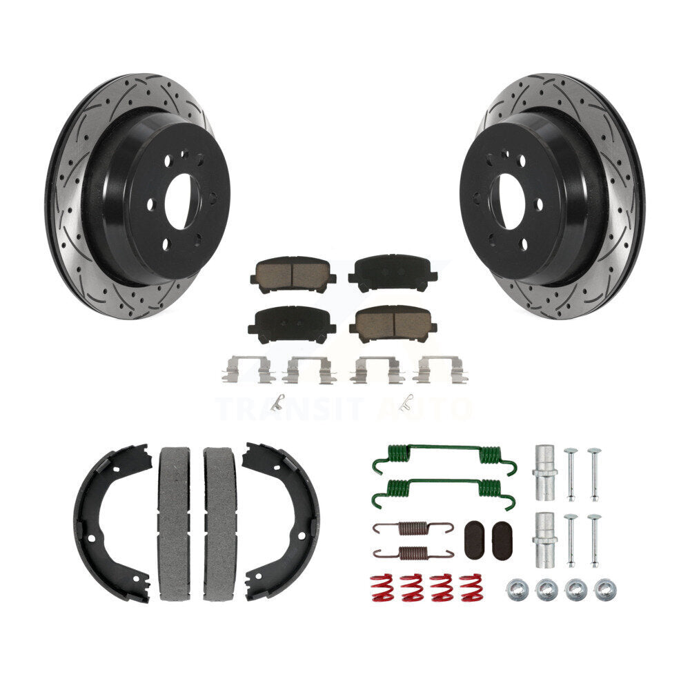 Transit Auto KDC-101501 Disc Brake Kit for 2015-2020 Chevrolet Colorado, GMC Canyon - Rear product image