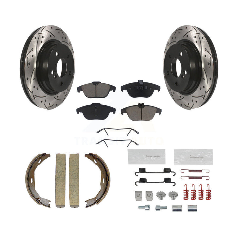 Transit Auto KDC-101504 Disc Brake Kit for 2008-2016 Mercedes-Benz C300, Mercedes-Benz E550, Mercedes-Benz C250 & more - Rear product image
