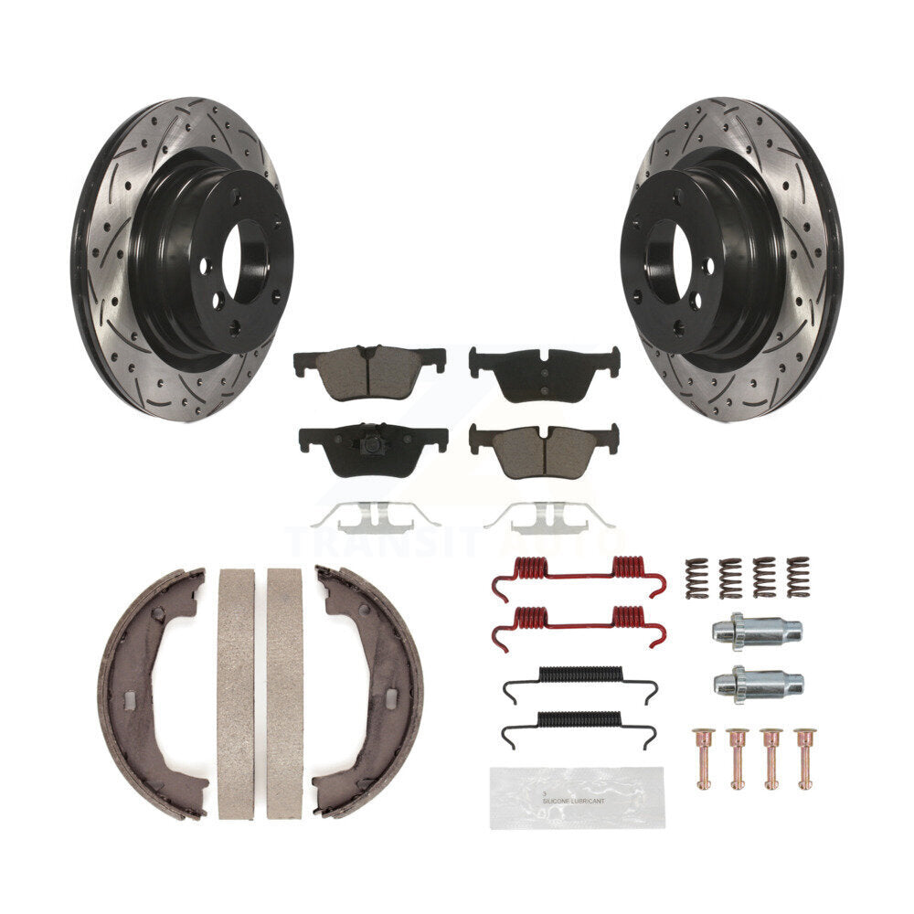 Transit Auto KDC-101515 Disc Brake Kit for 2013-2021 BMW 230i, BMW 230i xDrive, BMW 320i & more - Rear product image