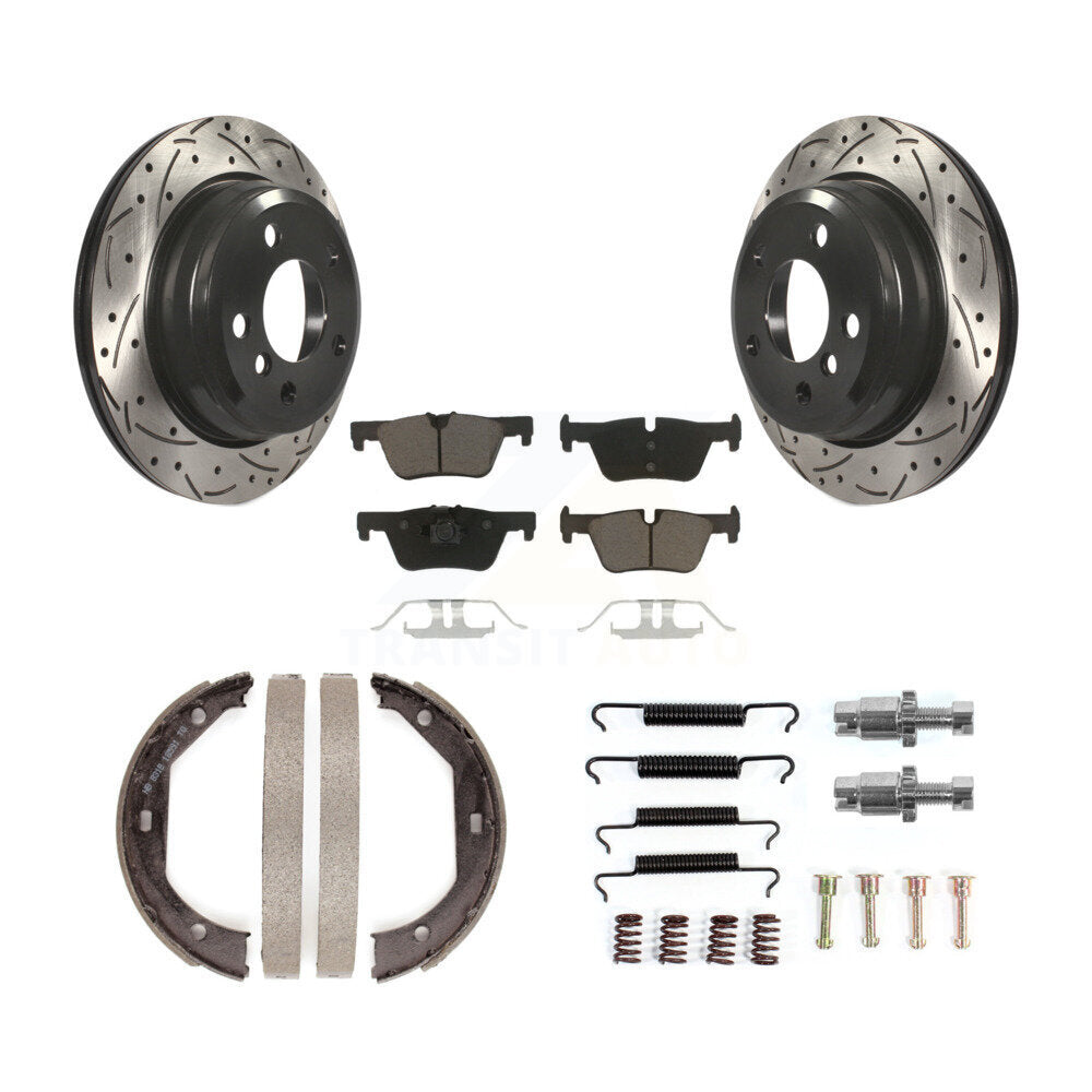 Transit Auto KDC-101517 Disc Brake Kit for 2013-2020 BMW 328d xDrive, BMW 330i, BMW 330i GT xDrive & more - Rear product image