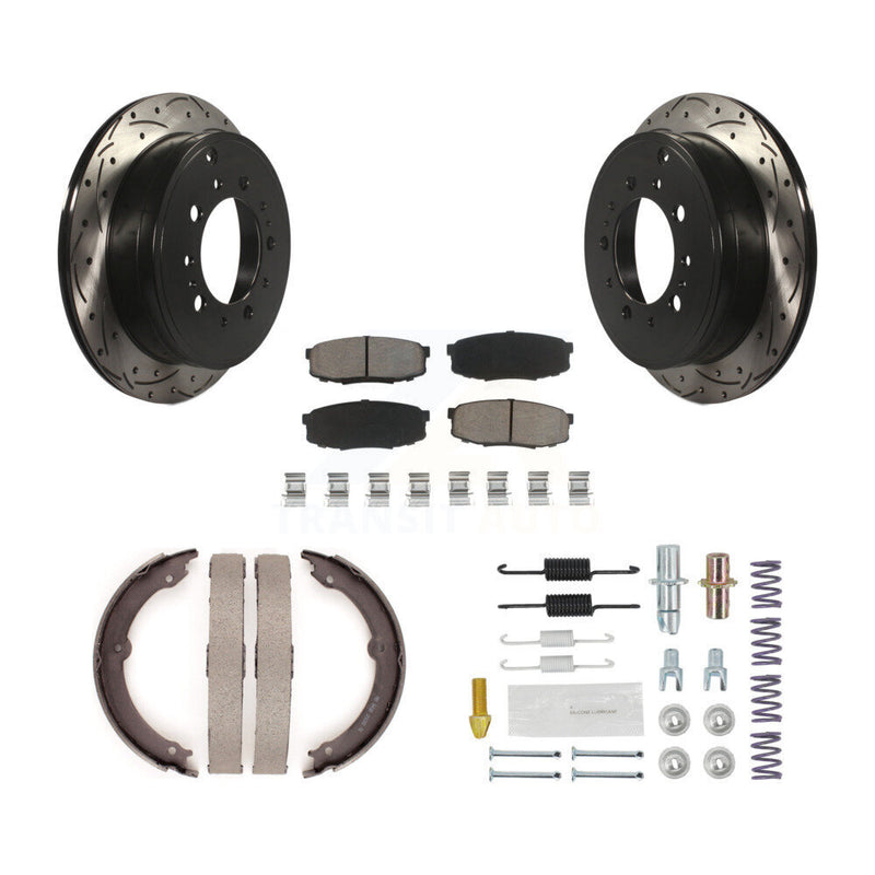 Transit Auto KDC-101533 Disc Brake Kit for 2007-2021 Lexus LX570, Toyota Land Cruiser, Toyota Sequoia & more - Rear product image