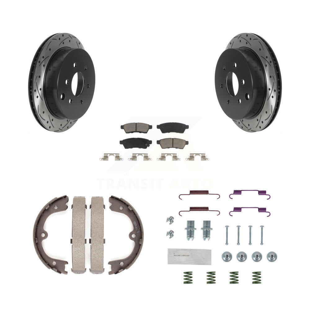 Transit Auto KDC-101536 Disc Brake Kit for 2005-2023 Nissan Xterra, Nissan Frontier - Rear product image