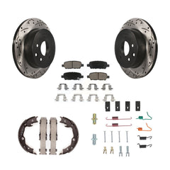 Transit Auto KDC-101542 Disc Brake Kit for 2008-2022 Nissan LEAF, Nissan Juke, Nissan Rogue Select & more - Rear product image