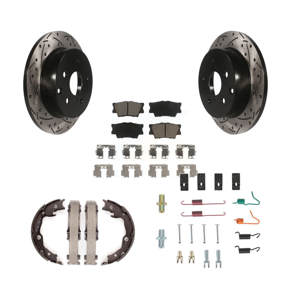 Transit Auto KDC-101543 Disc Brake Kit for 2006-2018 Lexus HS250h, Toyota RAV4 - Rear product image