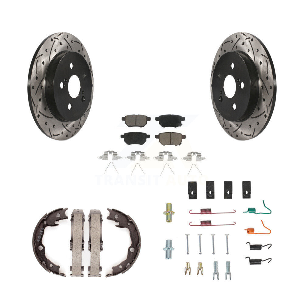 Transit Auto KDC-101544 Disc Brake Kit for 2009-2012 Pontiac Vibe, Toyota Matrix - Rear product image