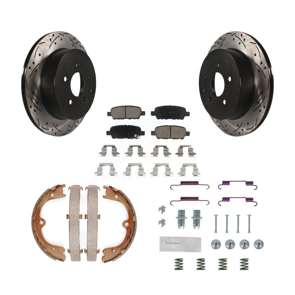 Transit Auto KDC-101552 Disc Brake Kit for 2004-2008 INFINITI FX35, INFINITI FX45, Nissan Quest - Rear product image