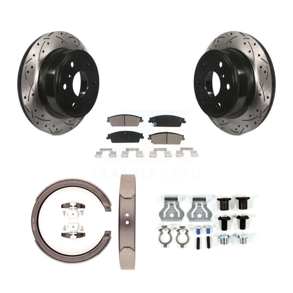 Transit Auto KDC-101553 Disc Brake Kit for 2007-2014 Chevrolet Silverado 1500, GMC Sierra 1500, Cadillac Escalade & more - Rear product image