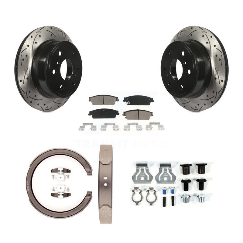 Transit Auto KDC-101553 Disc Brake Kit for 2007-2014 Chevrolet Silverado 1500, GMC Sierra 1500, Cadillac Escalade & more - Rear product image