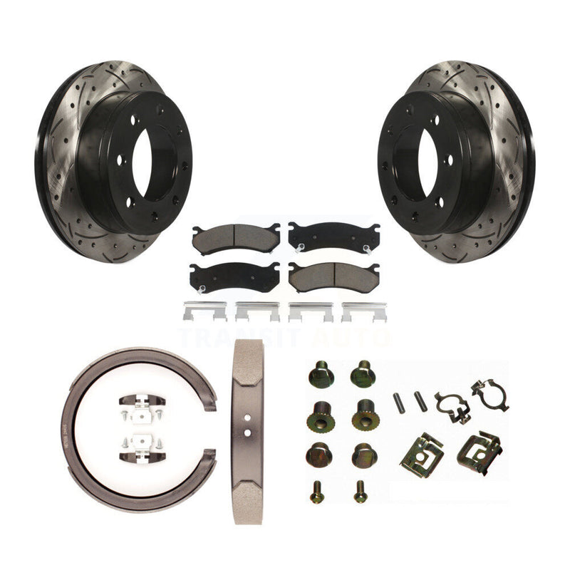 Transit Auto KDC-101560 Disc Brake Kit for 2003-2006 Chevrolet Silverado 1500 HD, GMC Sierra 1500 HD, GMC Sierra 2500 - Rear product image