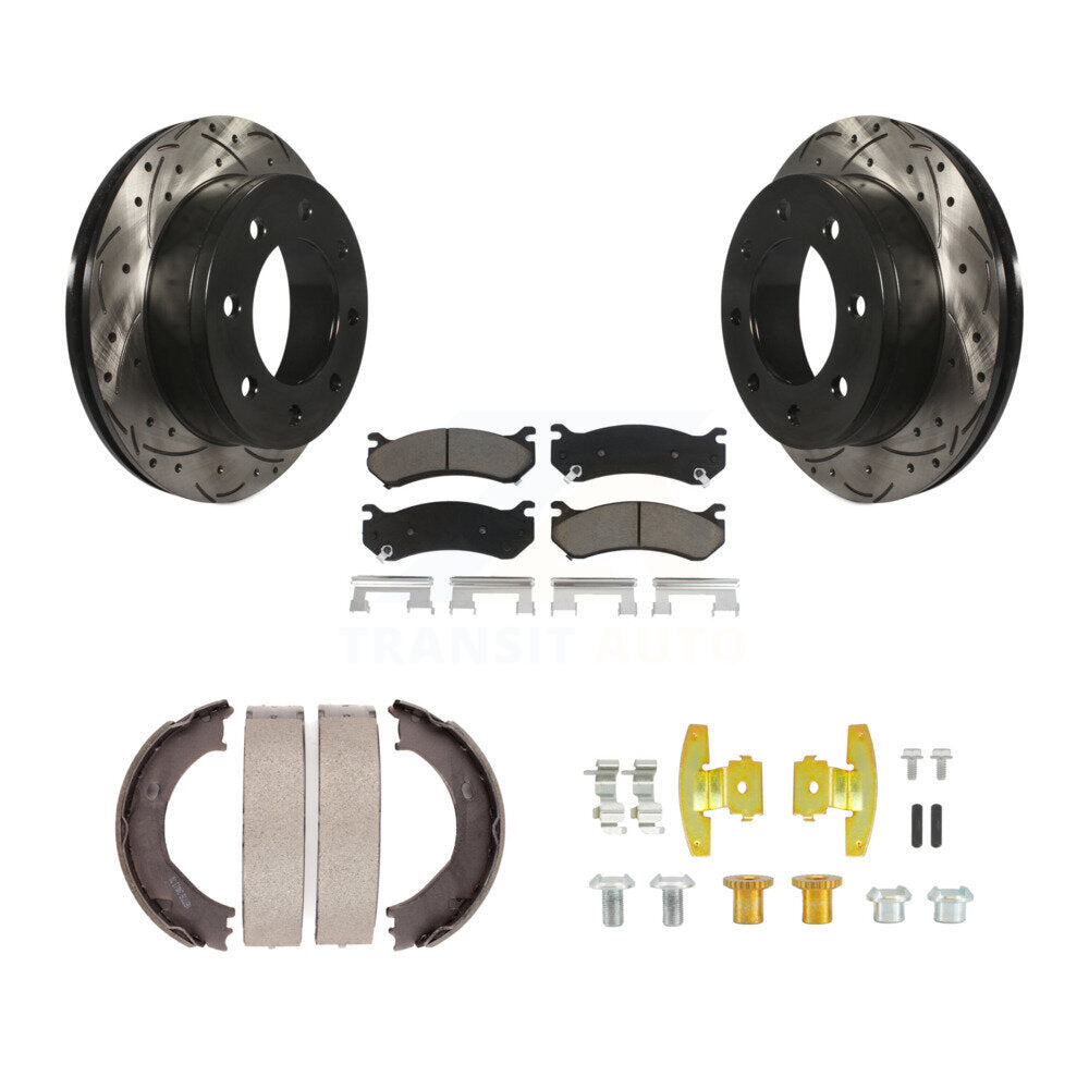 Transit Auto KDC-101563 Disc Brake Kit for 2001-2005 Chevrolet Suburban 2500, GMC Yukon XL 2500, Chevrolet Silverado 1500 HD & more - Rear product image