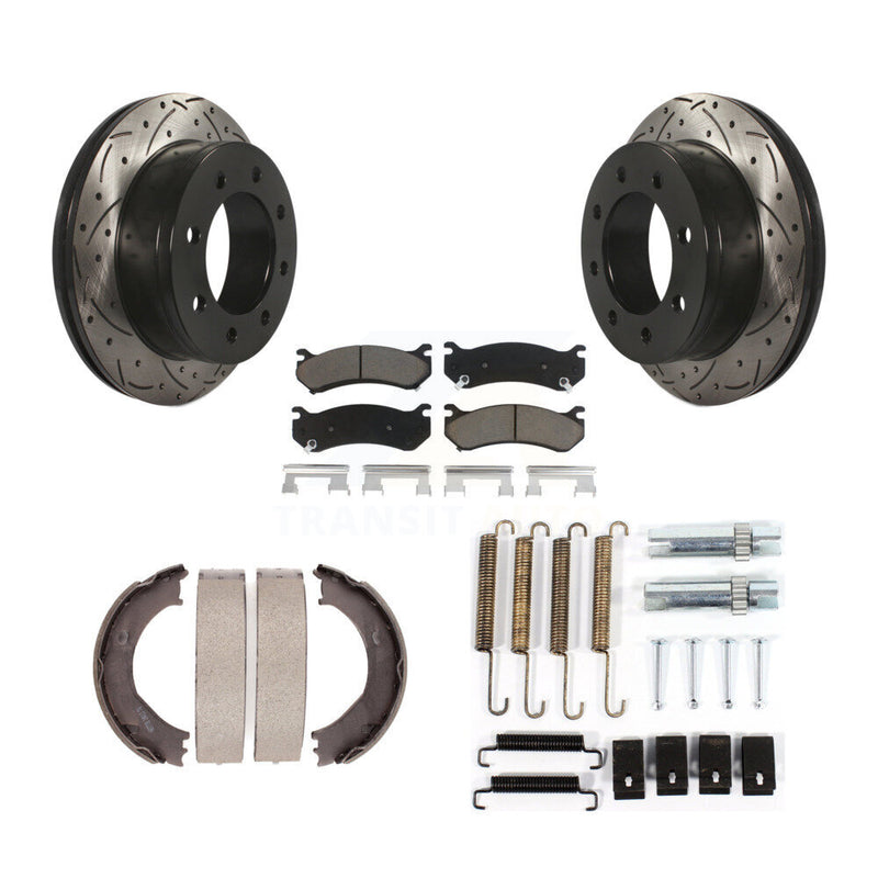 Transit Auto KDC-101574 Disc Brake Kit for 2004-2006 Chevrolet Silverado 3500, GMC Sierra 3500 - Rear product image