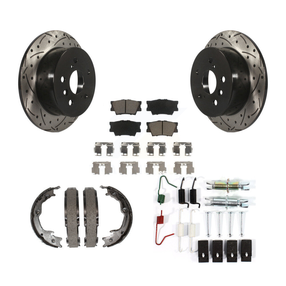 Transit Auto KDC-101576 Disc Brake Kit for 2012-2018 Lexus ES350, Lexus ES300h, Toyota Avalon & more - Rear product image