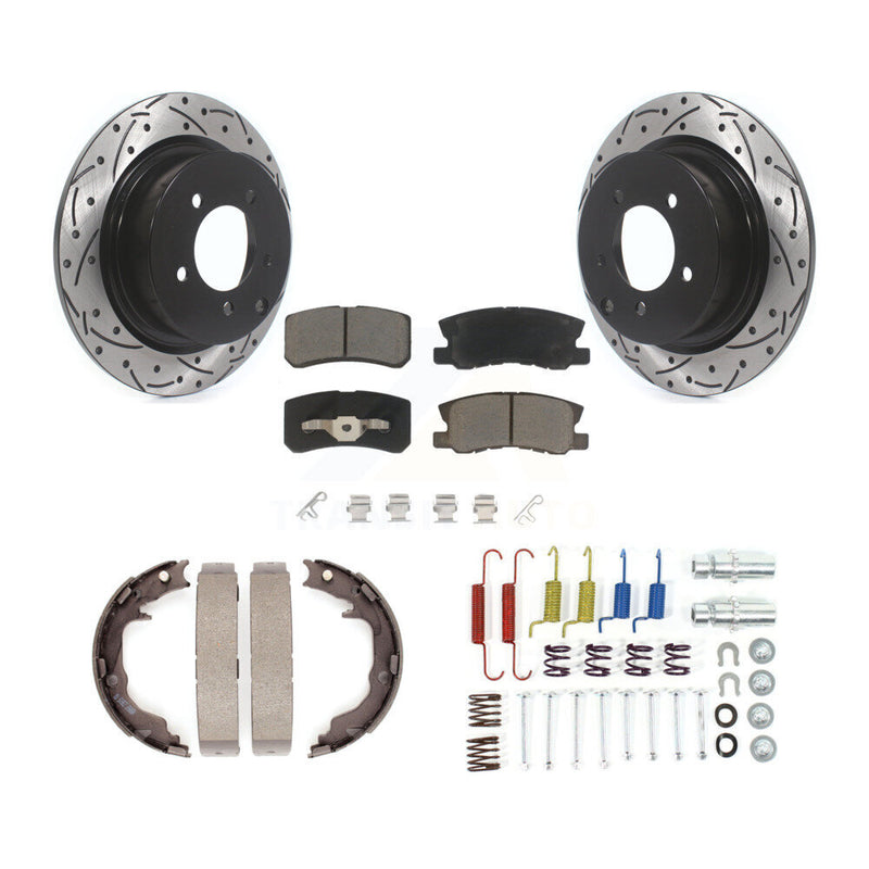 Transit Auto KDC-101577 Disc Brake Kit for 2008-2014 Mitsubishi Lancer, Mitsubishi Outlander, Mitsubishi Outlander Sport & more - Rear product image