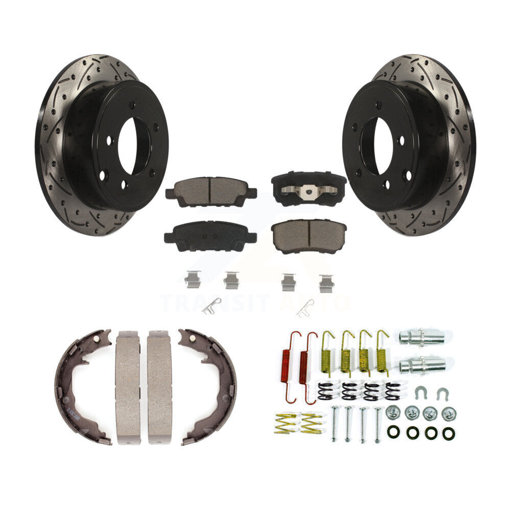Transit Auto KDC-101578 Disc Brake Kit for 2007-2017 Jeep Compass, Jeep Patriot, Chrysler 200 & more - Rear product image