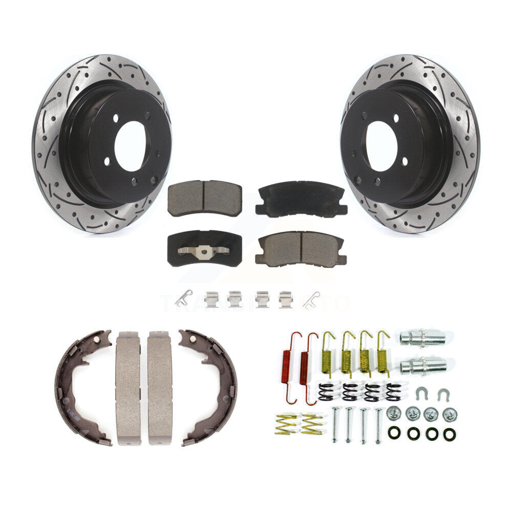 Transit Auto KDC-101579 Disc Brake Kit for 2007-2017 Jeep Compass, Jeep Patriot, Chrysler 200 & more - Rear product image