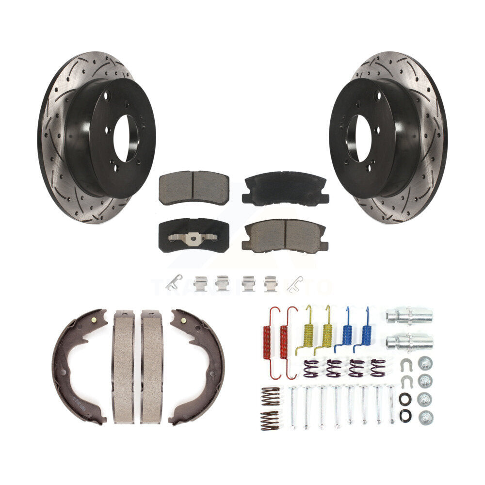 Transit Auto KDC-101580 Disc Brake Kit for 2008-2014 Mitsubishi Lancer, Mitsubishi Outlander - Rear product image