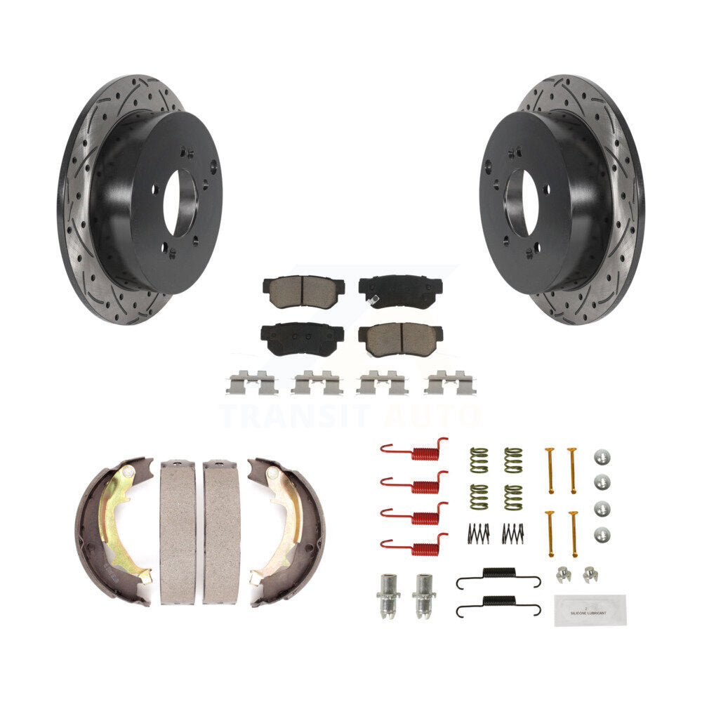Transit Auto KDC-101587 Disc Brake Kit for 2005-2010 Hyundai Tucson, Kia Sportage - Rear product image