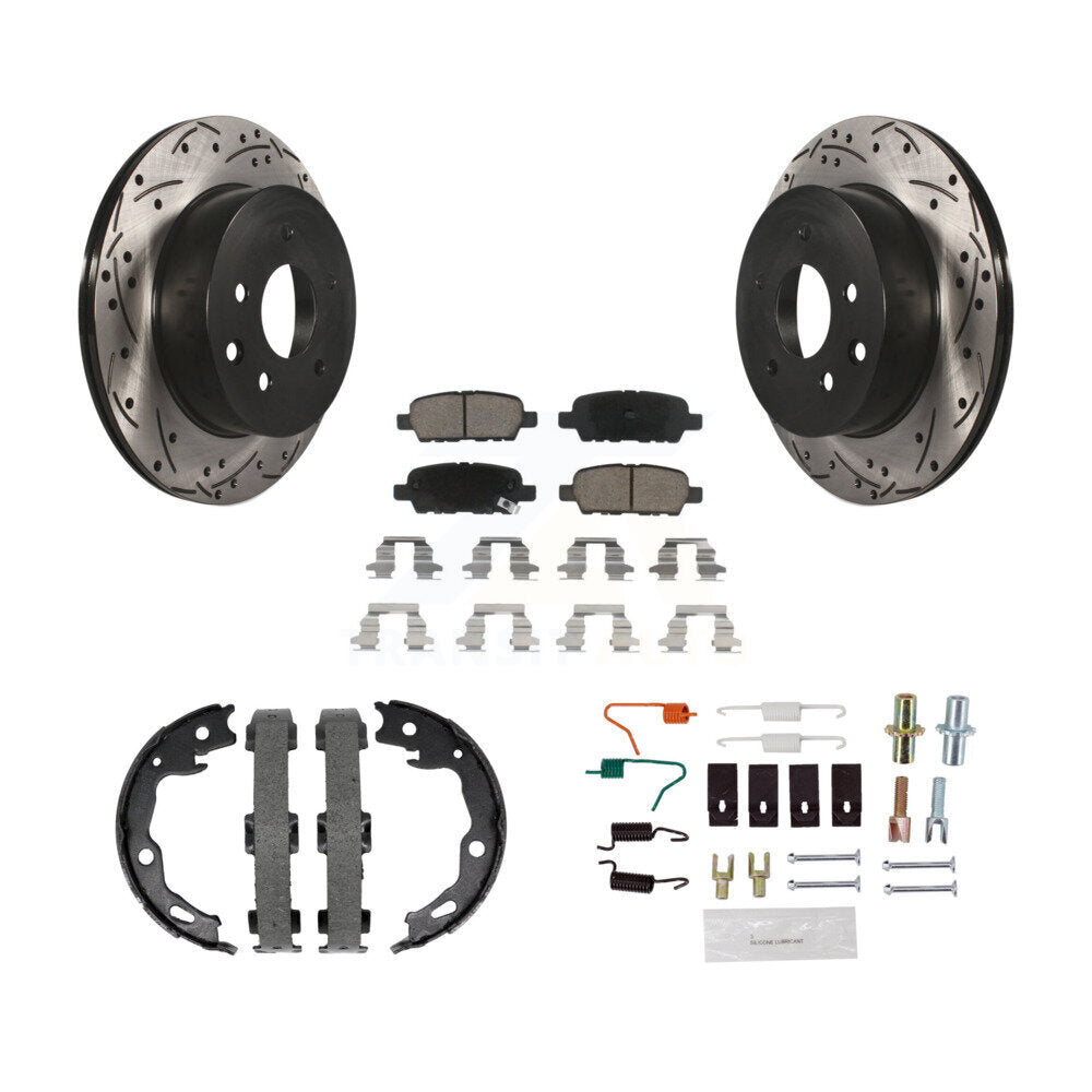 Transit Auto KDC-101596 Disc Brake Kit for 2014-2019 Nissan Rogue - Rear product image