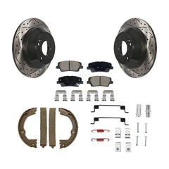 Transit Auto KDC-101598 Disc Brake Kit for 2013-2016 Hyundai Santa Fe XL, Kia Sorento, Hyundai Santa Fe & more - Rear product image