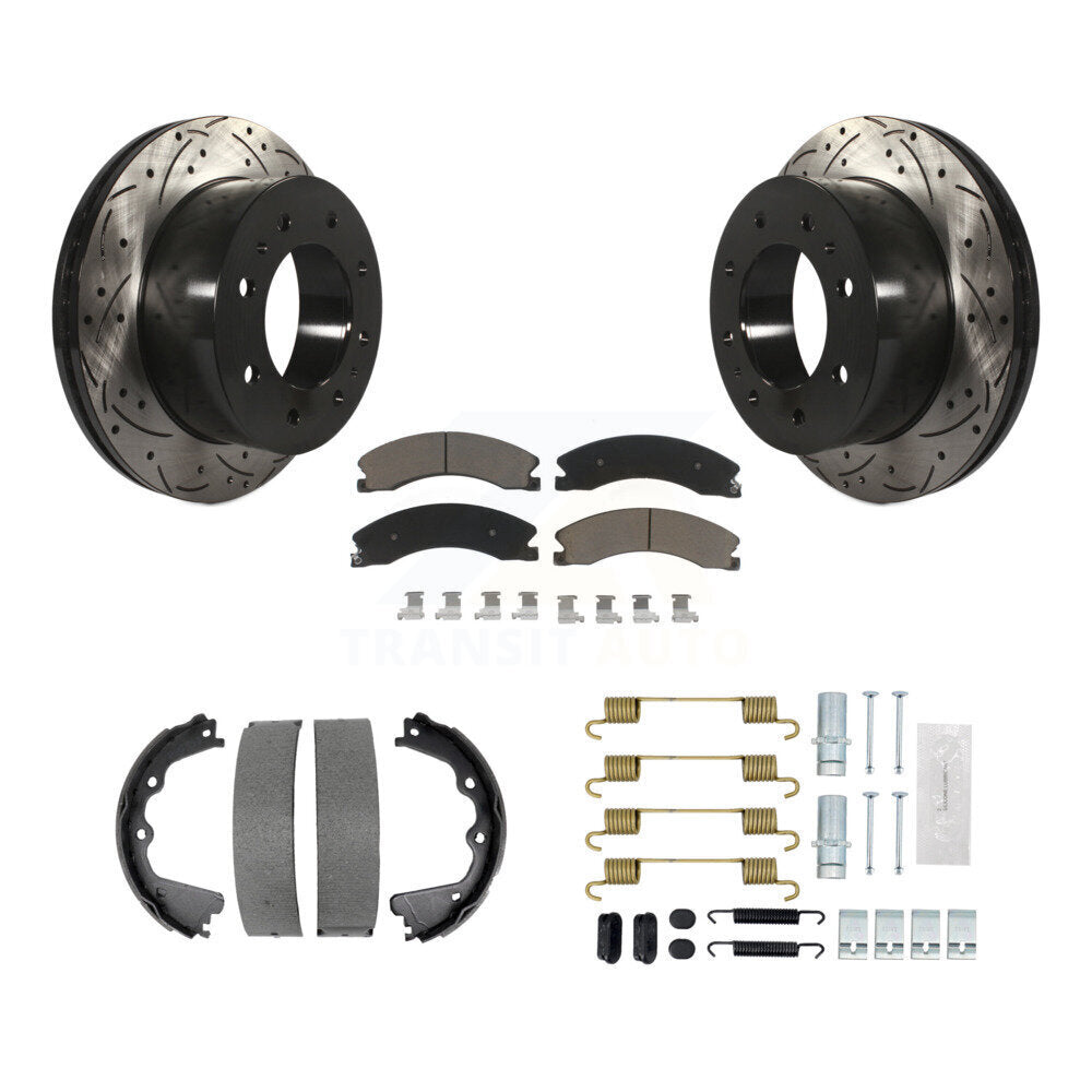 Transit Auto KDC-101605 Disc Brake Kit for 2013-2019 Chevrolet Silverado 2500 HD, GMC Sierra 2500 HD - Rear product image