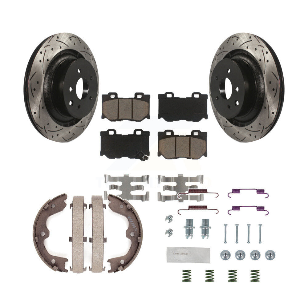 Transit Auto KDC-101612 Disc Brake Kit for 2009-2016 INFINITI Q60, INFINITI G37, Nissan 370Z - Rear product image