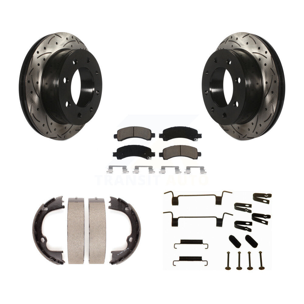 Transit Auto KDC-101621 Disc Brake Kit for 2008-2020 GMC Savana 2500, Chevrolet Express 2500, Chevrolet Express 3500 & more - Rear product image
