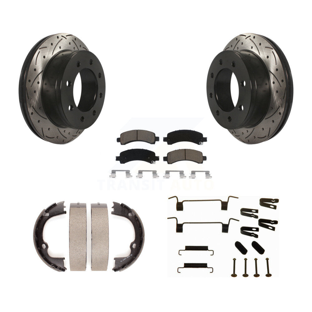 Transit Auto KDC-101622 Disc Brake Kit for 2008-2018 Chevrolet Express 2500, GMC Savana 2500, Chevrolet Express 3500 & more - Rear product image