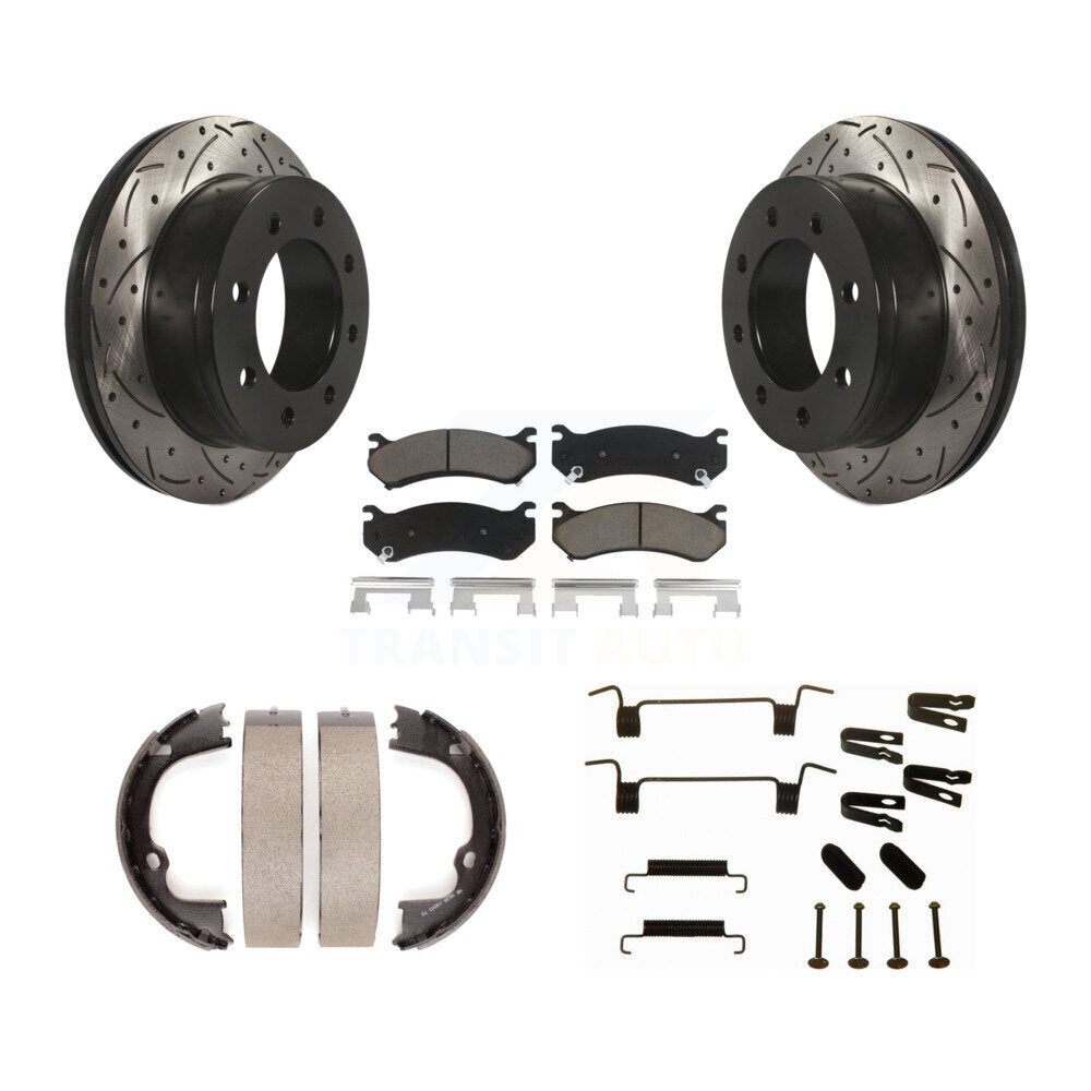 Transit Auto KDC-101626 Disc Brake Kit for 2010-2013 Chevrolet Silverado 2500 HD, Chevrolet Suburban 2500, GMC Sierra 2500 HD & more - Rear product image