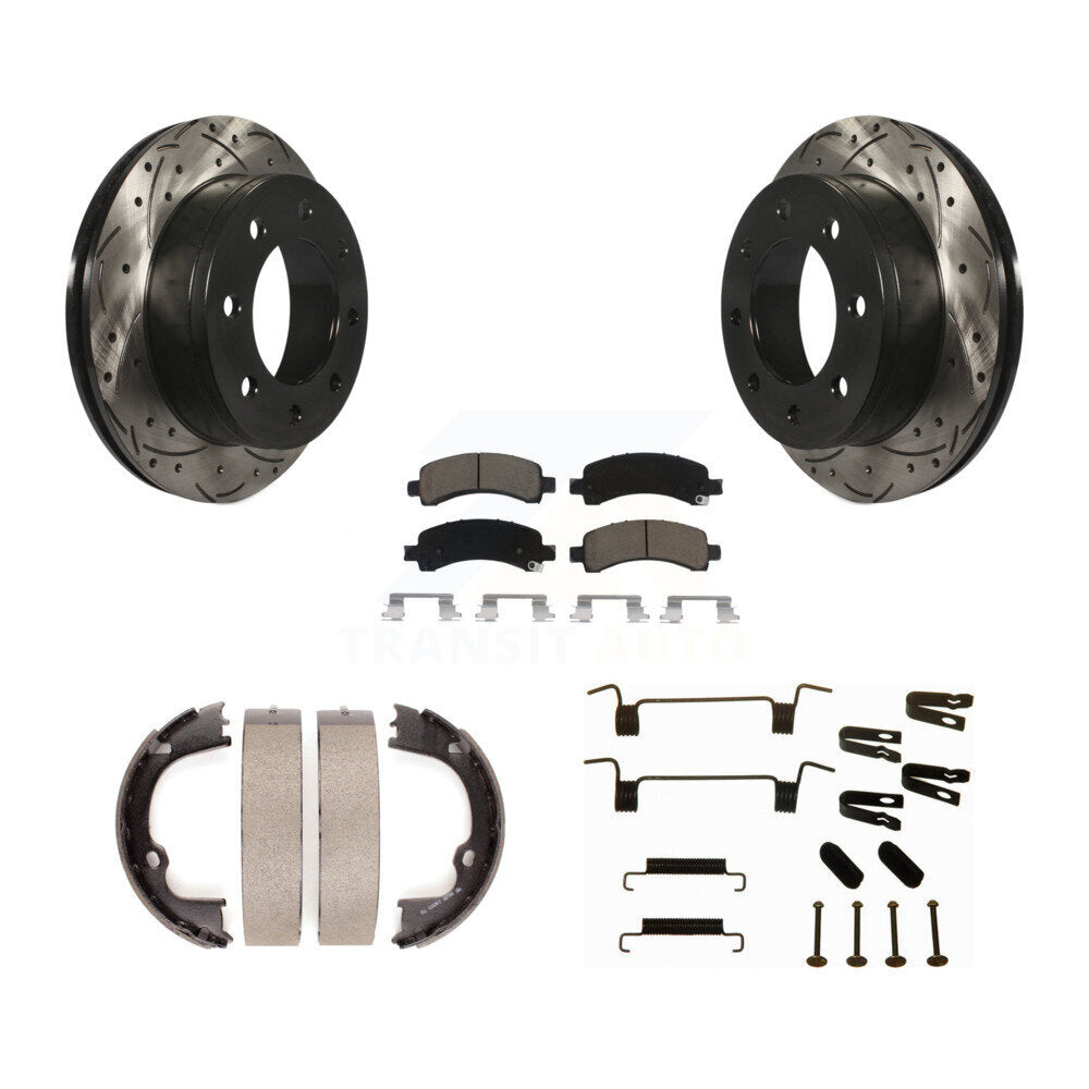 Transit Auto KDC-101627 Disc Brake Kit for 2009-2014 Chevrolet Express 3500, Chevrolet Express 2500, GMC Savana 2500 - Rear product image
