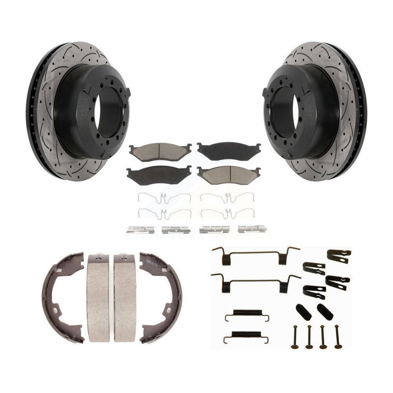 Transit Auto KDC-101630 Disc Brake Kit for 2005-2016 IC Corporation AC Commercial Bus, Ford F-450 Super Duty - Rear product image