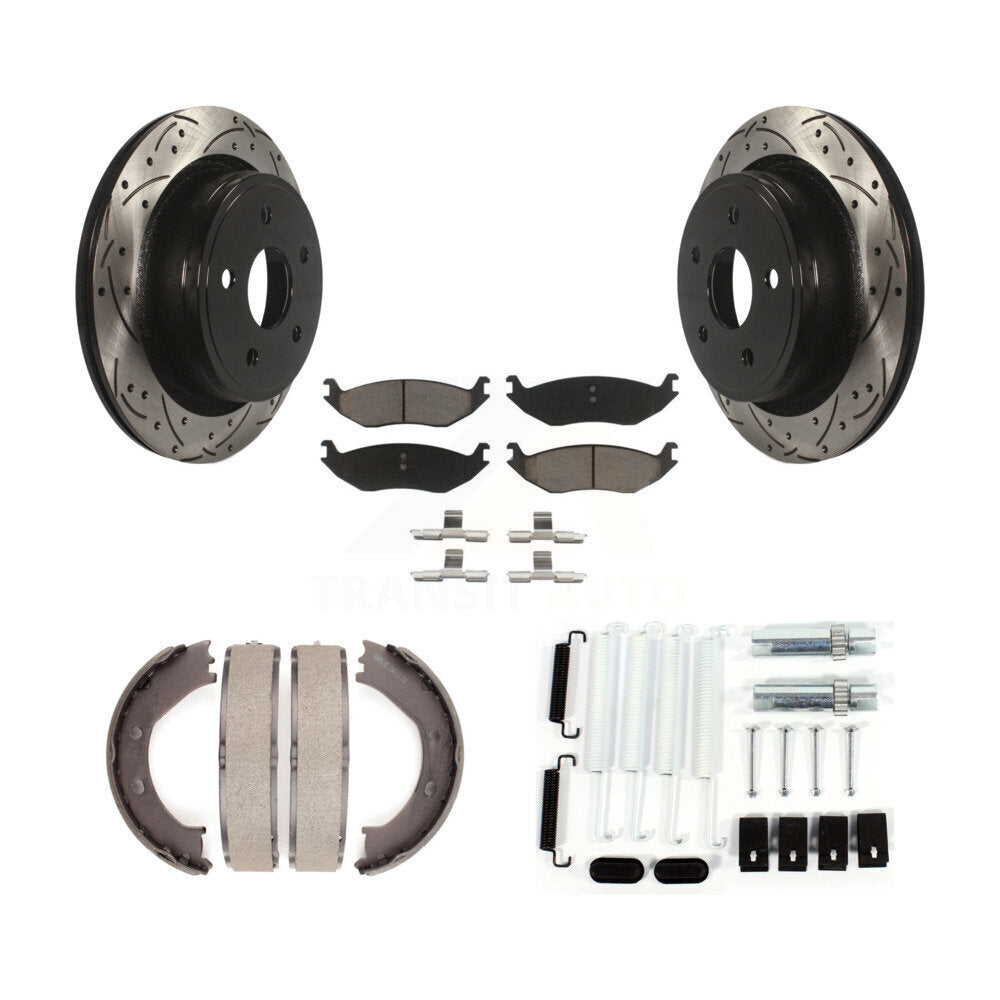 Transit Auto KDC-101633 Disc Brake Kit for 2004-2008 Dodge Ram 1500, Chrysler Aspen, Dodge Durango - Rear product image
