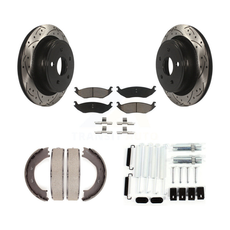 Transit Auto KDC-101633 Disc Brake Kit for 2004-2008 Dodge Ram 1500, Chrysler Aspen, Dodge Durango - Rear product image