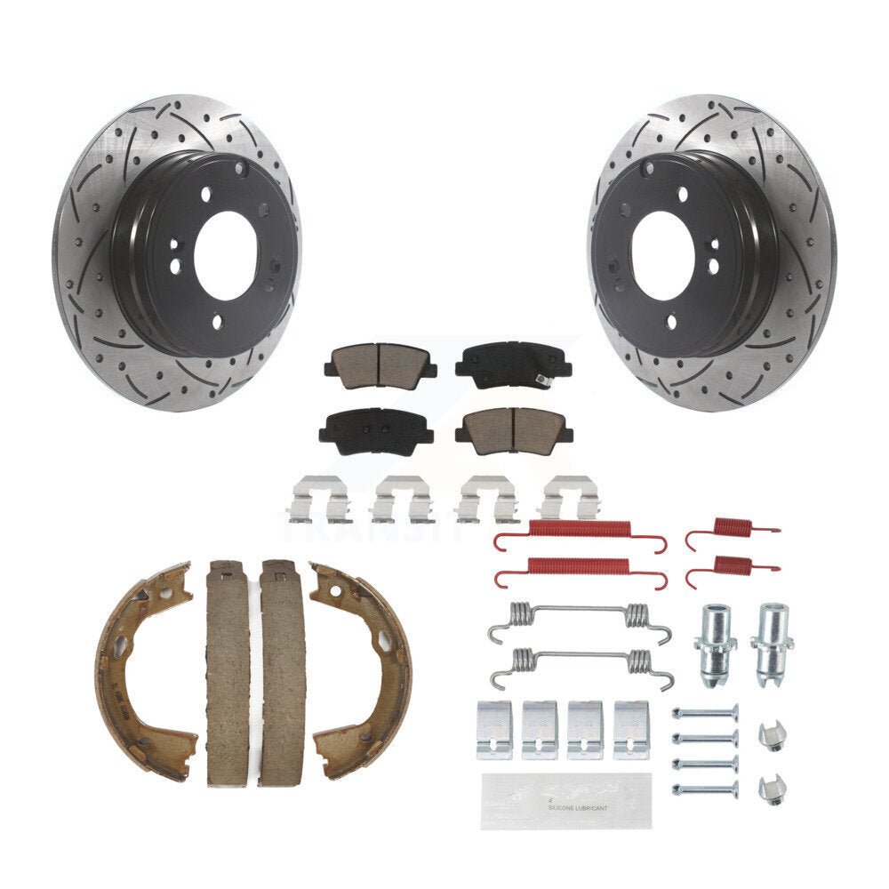 Transit Auto KDC-101648 Disc Brake Kit for 2011-2017 Hyundai Azera, Kia Optima, Hyundai Sonata - Rear product image
