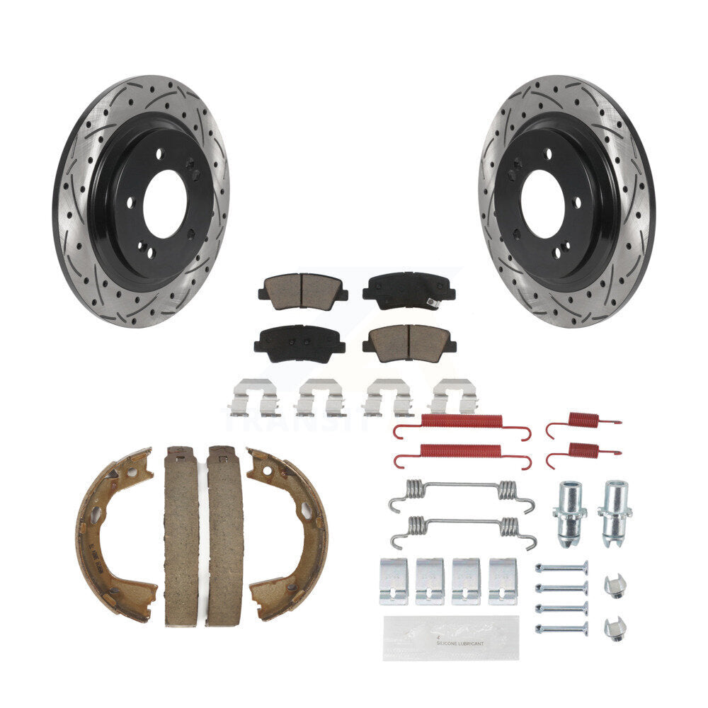Transit Auto KDC-101649 Disc Brake Kit for 2015-2017 Hyundai Azera, Hyundai Sonata - Rear product image