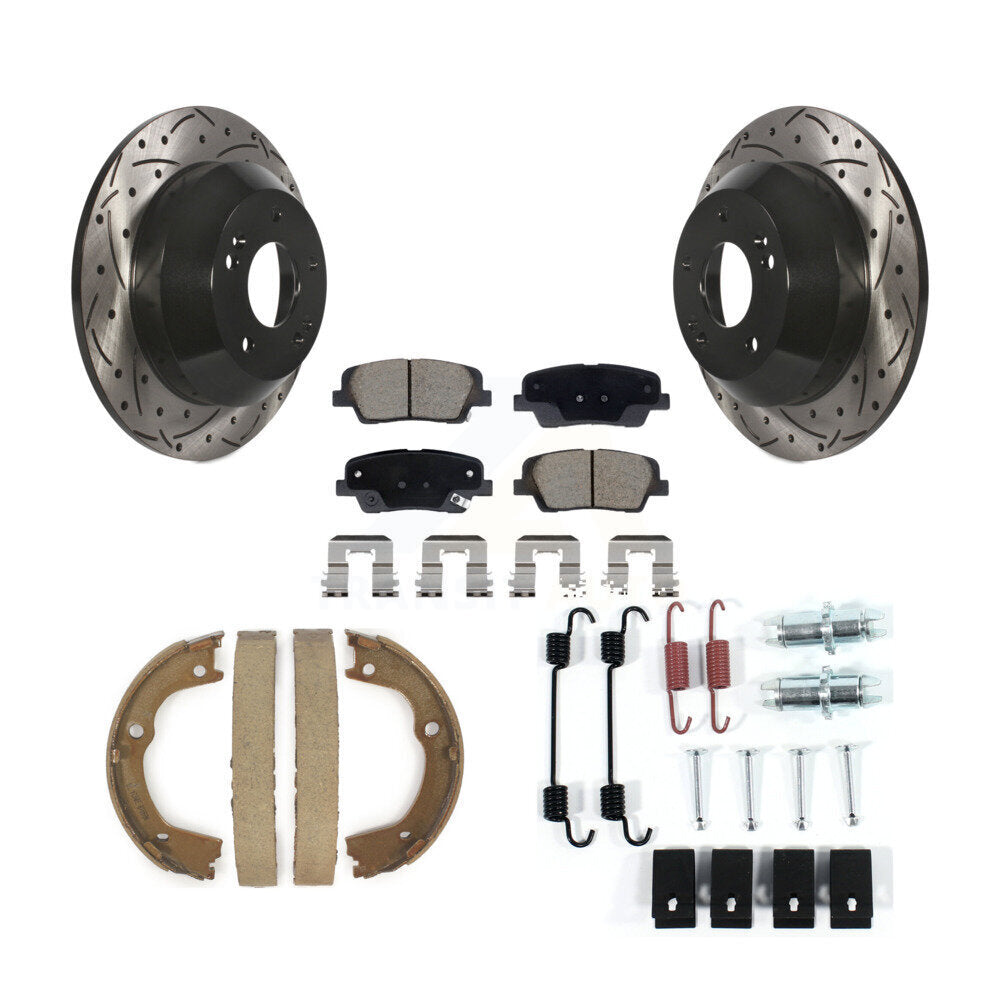 Transit Auto KDC-101654 Disc Brake Kit for 2010-2013 Kia Sorento, Hyundai Santa Fe - Rear product image