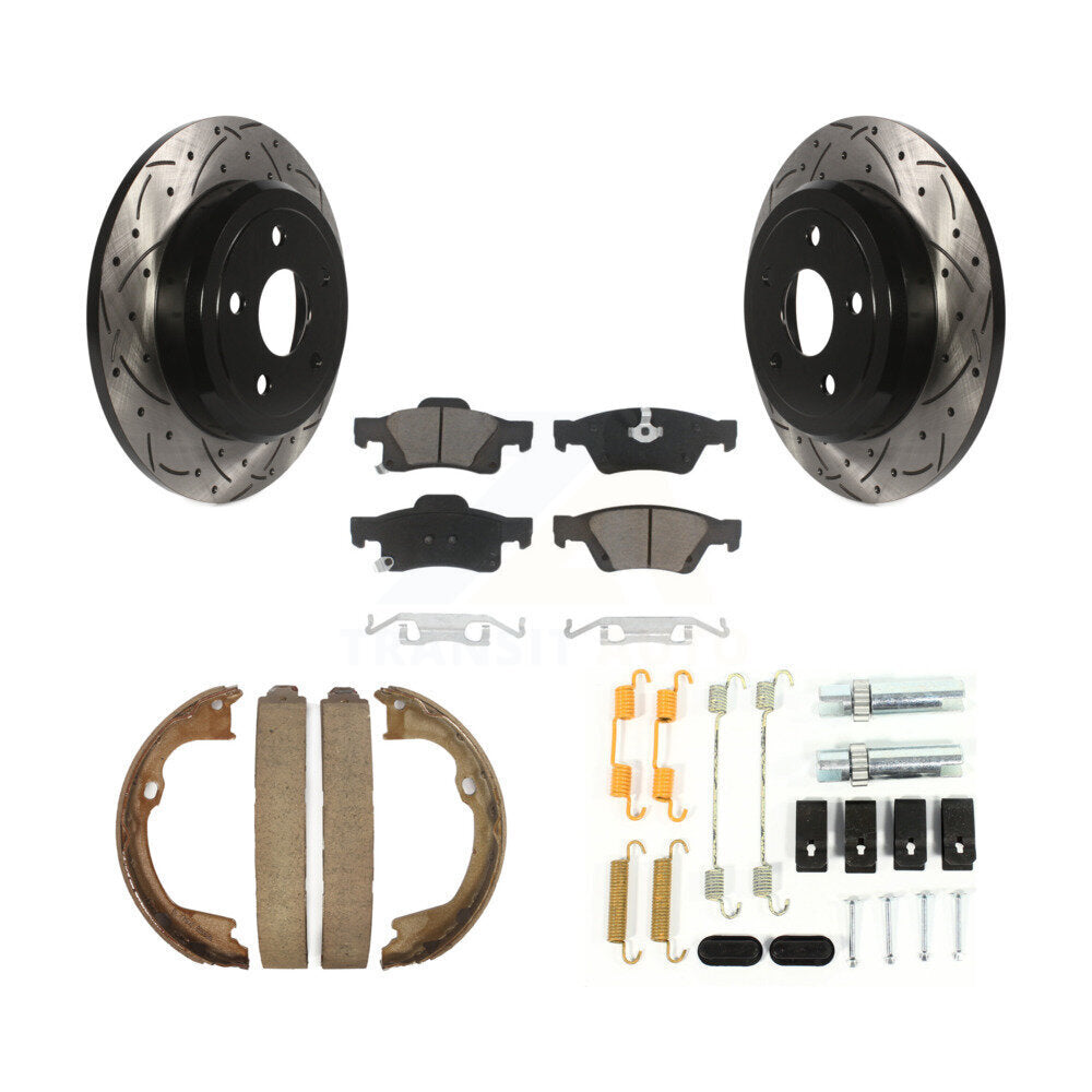 Transit Auto KDC-101657 Disc Brake Kit for 2011-2017 Dodge Durango, Jeep Grand Cherokee - Rear product image