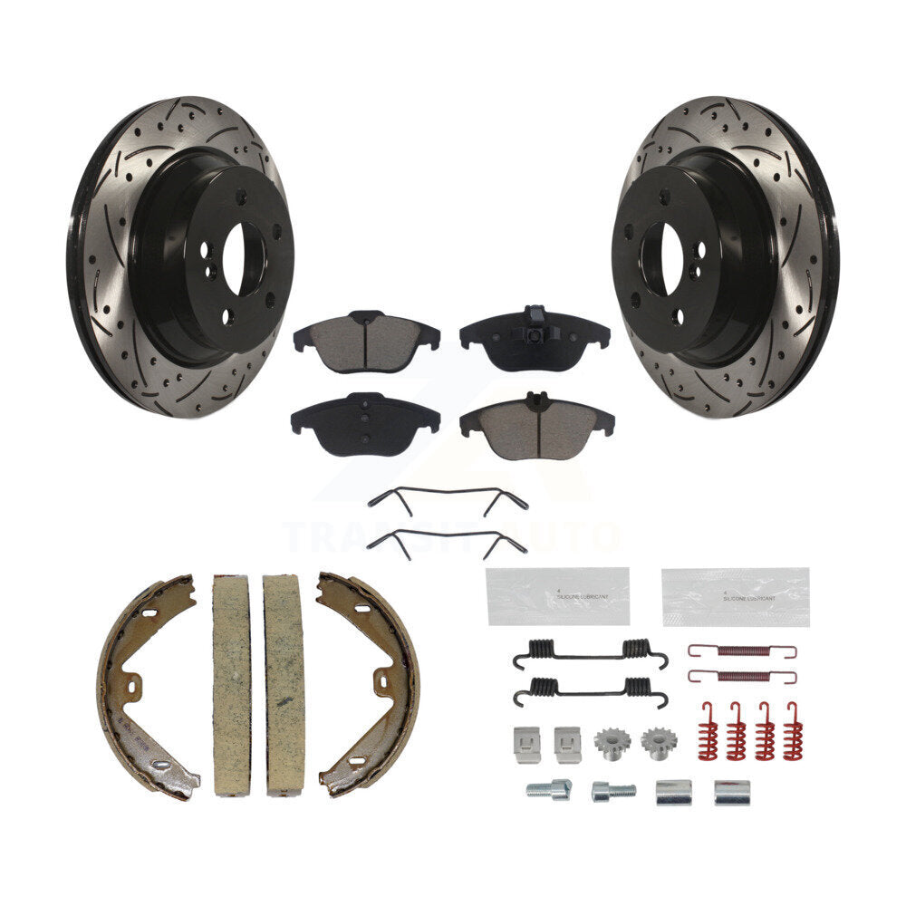 Transit Auto KDC-101662 Disc Brake Kit for 2010-2015 Mercedes-Benz GLK250, Mercedes-Benz GLK350 - Rear product image