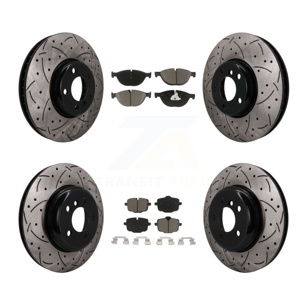 Transit Auto KDC-101665 Disc Brake Kit for 2011-2018 BMW 650i Gran Coupe, BMW 650i xDrive Gran Coupe, BMW 650i & more - Front and Rear product image