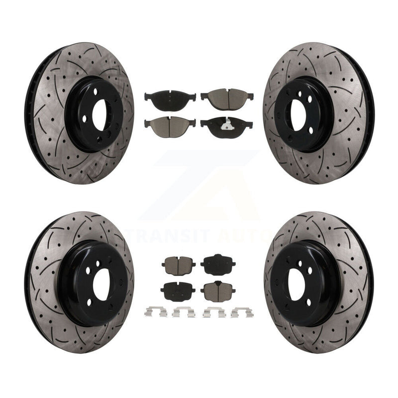 Transit Auto KDC-101665 Disc Brake Kit for 2011-2018 BMW 650i Gran Coupe, BMW 650i xDrive Gran Coupe, BMW 650i & more - Front and Rear product image