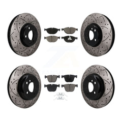 Transit Auto KDC-101666 Disc Brake Kit for 2010-2017 BMW ActiveHybrid 7, BMW 740Li xDrive, BMW 535i GT xDrive & more - Front and Rear product image